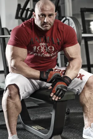 Рукавички для фітнесу MadMax MFG-568 Extreme 2nd edition Black/Red L