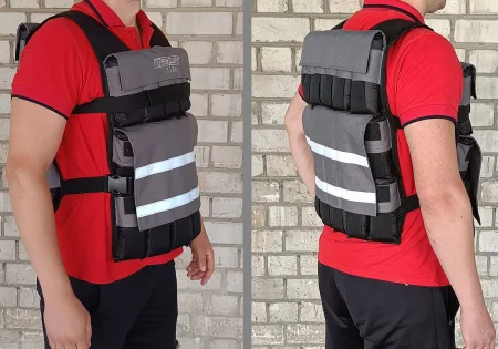 Жилет обтяжувач EasyFit Armor 18 кг набірний з кроком 0,5 кг