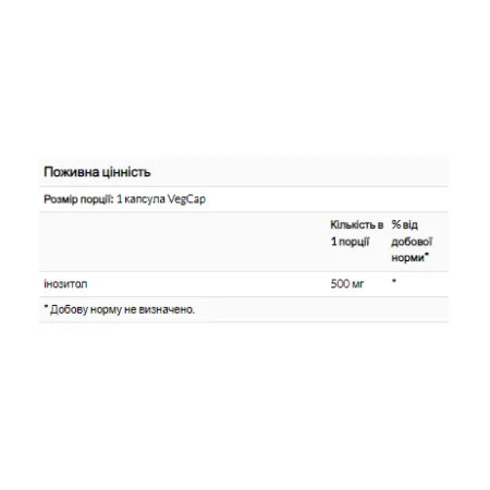 Inositol 500 мг - 100 капсул