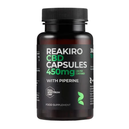 CBD Isolate Vegan Capsules with Piperine 450 мг - 30 капсул