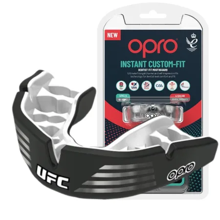 Капа OPRO Instant Custom-Fit UFC доросла (вік 11+) Silver/Black (art.102529002)