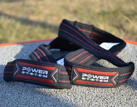 Лямки для тяги вісмірка Power System PS-3405 Figure 8 чорний/червоний L/XL