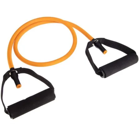 Еспандер трубчастий з ручками та фіксатором дверей Довжина 120 см навантаження 18.2 кг Помаранчевий