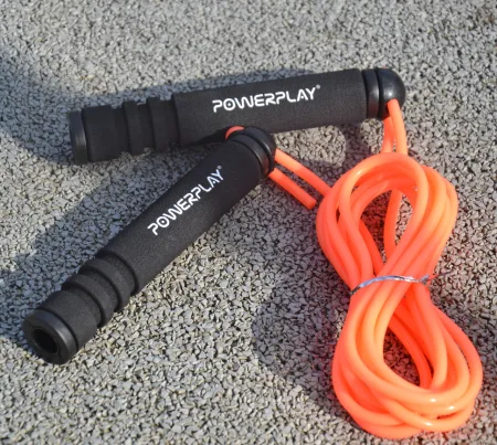 Скакалка PowerPlay 4205 класичний Plus Jump Rope помаранчева 2,7 m.