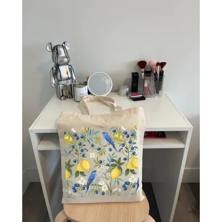 Екошопер BookOpt BK4102 пташиний сад бежевий