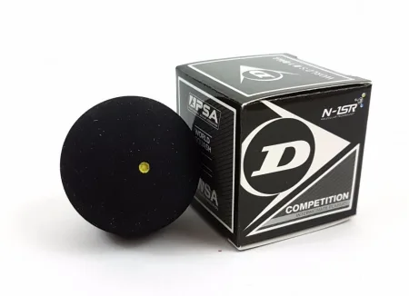М'яч для сквошу Dunlop Competition 1точка жовта (оригінал)