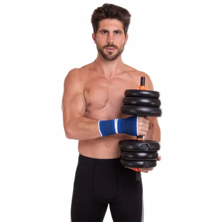 Набір трансформер гантелі гиря штанга упори 6в1 FED 30 кг чорний