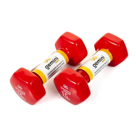 Гантелі Sport для фітнесу з вініловим покриттям 2 шт по 1,5 кг GSD-1.5RED