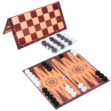 Набір шашки, нарди 32х32 034/6