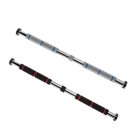 Турнік у дверний проріз розсувний 80-120 см чорний