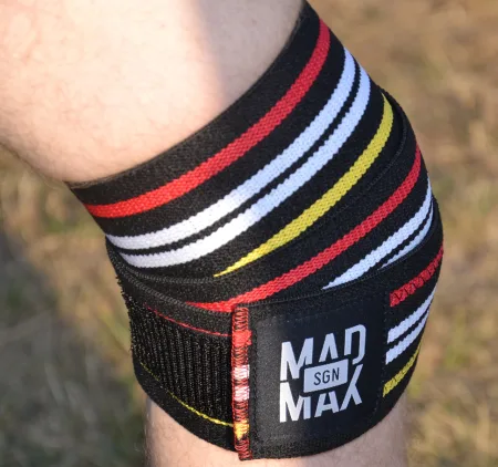 Бинти на коліна MadMax MFA-292 Knee Wraps Black
