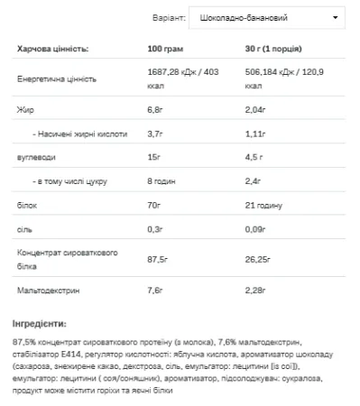 Whey Protein - 908 г ваніль