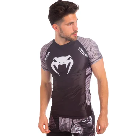VNM Men's Short Sleeve Rashguard Black-Grey L