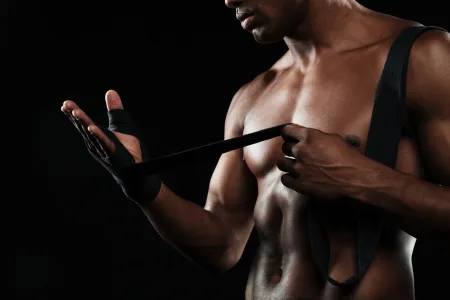 Бинти для боксу Power System PS-3404 чорний 4 м