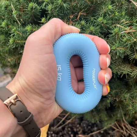 Еспандер кистьовий силіконовий PowerPlay PP-4336 Hand Grip Light 15 кг. блакитний