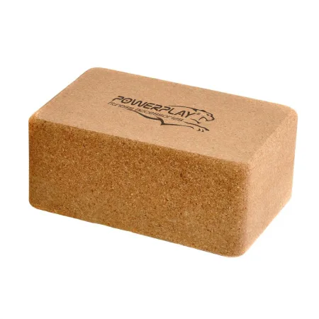 Блоки для йоги 2шт. PowerPlay PP_4006 из пробкового дерева Cork Yoga Block (пара)