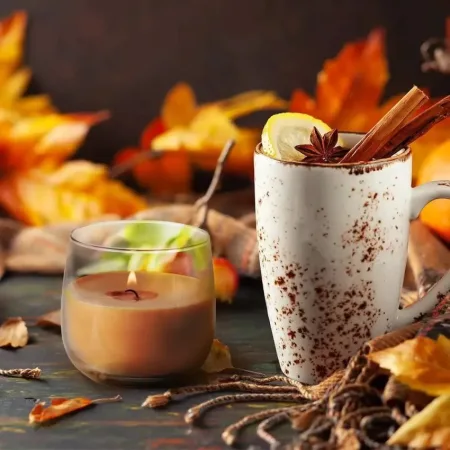 Ароматична свічка в скляному стакані Bispol апельсин (SN 71-63)