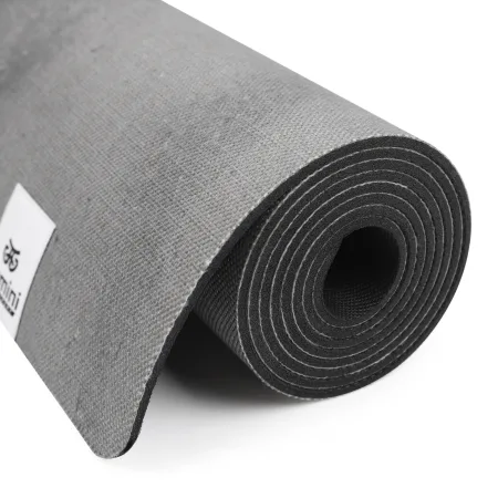 Килимок для йоги каучуковий лляний Sport 183 см 68 см 4 мм Storm