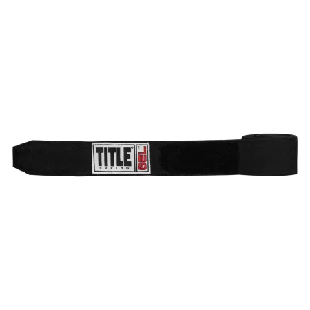 Бинти для боксу TITLE Boxing Gel Iron Fist Wraps черные