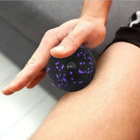 Масажний м'яч PowerPlay PP-4350 Epp Massage Ball d8 Чорно/Фіолетовий