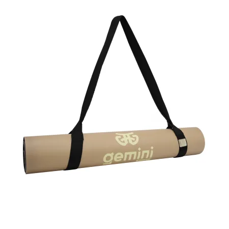 Килимок для йоги каучуковий поліуретан Pro ILLustration Sport Pro 183 см*68 см*5 мм бежевий