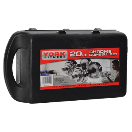 Гантелі розбірні сталеві у валізі 20 кг, 2 шт по 10 кг