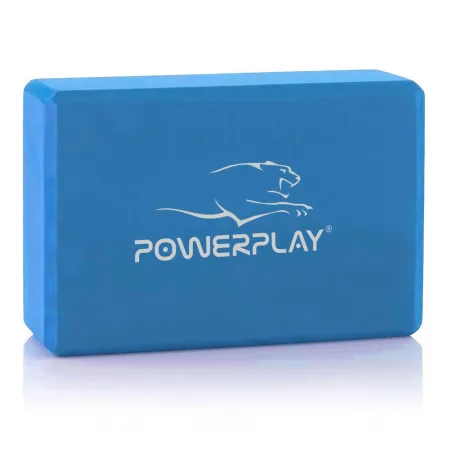 Yoga Block 2 pcs (Pair) PowerPlay 4006 Yoga Brick EVA Blue
