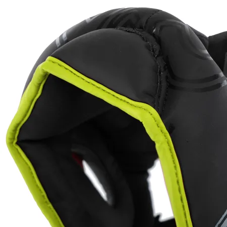 Шолом боксерський з повним захистом PVC TWN чорно-лимонний L