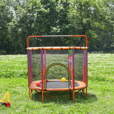 Батут дитячий 6в1 140 см MS 4291-R