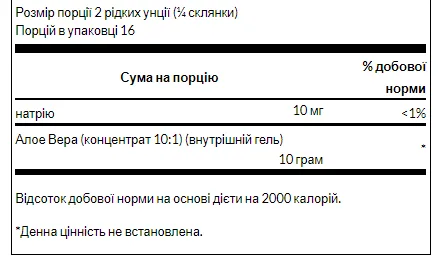 Aloe Vera Gel - 946 мл