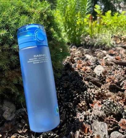 Пляшка для води CASNO 650 мл KXN-1157 блакитна