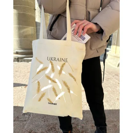 Екошопер BookOpt BK4007 Ukraine колоски бежевий