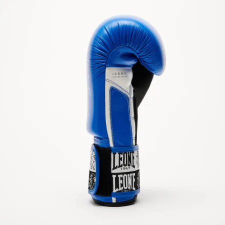 Боксерські рукавиці Leone GN208 ICONIC Blue 14 унцій (бинти 4 м. в комплекті)