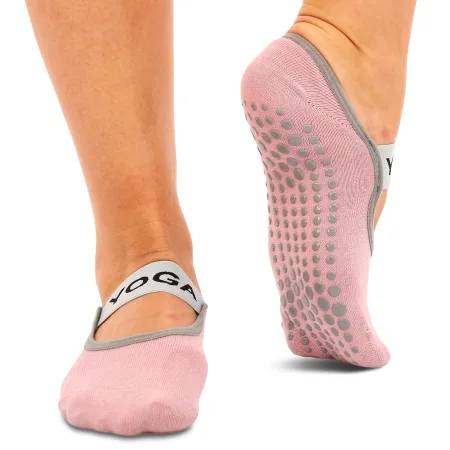 Yoga socks No.8 size 36-41 pink