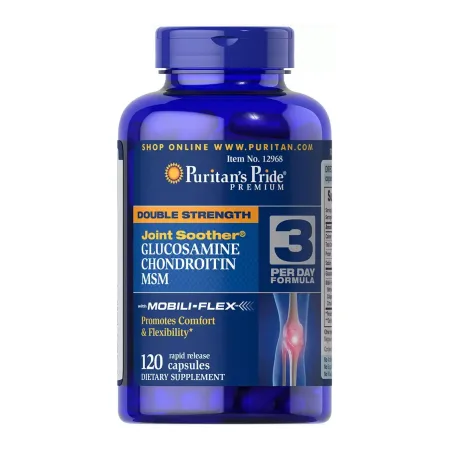 подвійної сили Glucosamine Chondroitin & MSM Joint Soother® 120 таблеток