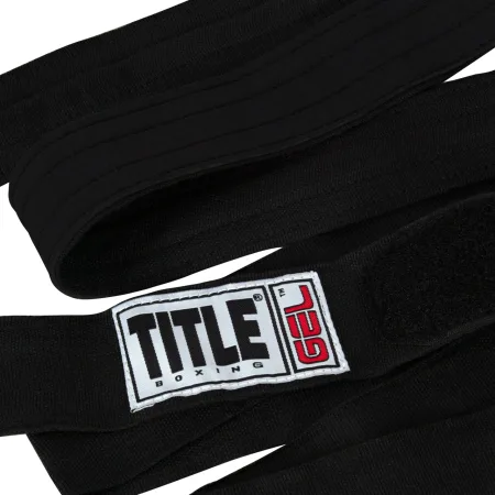 Бинти для боксу TITLE Boxing Gel Iron Fist Wraps черные
