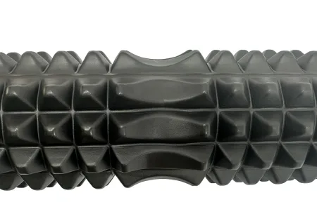 Массажный ролик EasyFit Grid Roller 33 см v.1,2 чёрный