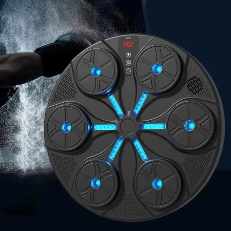 Боксерський тренажер електронні, настінний з дисплеєм та музичні колонки - 35 см x 35 см x 4,5 см