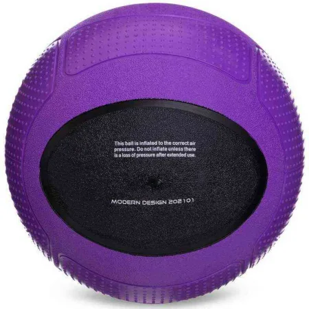 М'яч медичний медбол Medicine Ball 6 кг фіолетовий-чорний