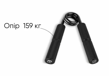 Кистьовий еспандер EasyFit Hand Grip PRO 159 кг чорний