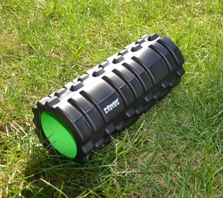 Массажный ролик ролер Power System PS-4050 Fitness Foam Roller черный/зеленый 33x15 см