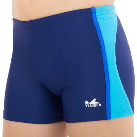 Плавки боксери для хлопчиків для плавання YINGFA вік 4-16 років синій-блакитний - 4