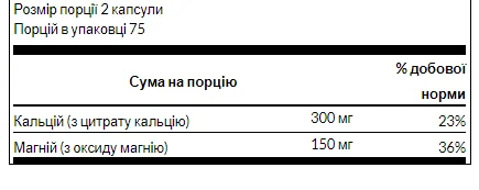 Calcium Citrate Plus Magnesium - 150 капсул