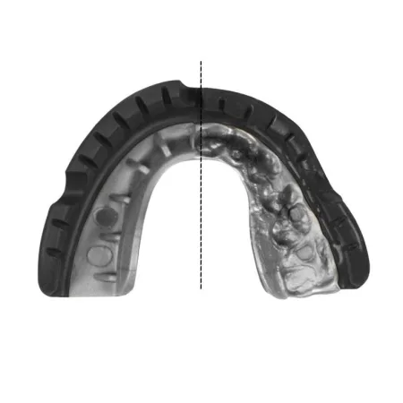 Капа OPRO Gold Braces під брекети доросла (вік 11+) Blackl/Silver(art.102518001)