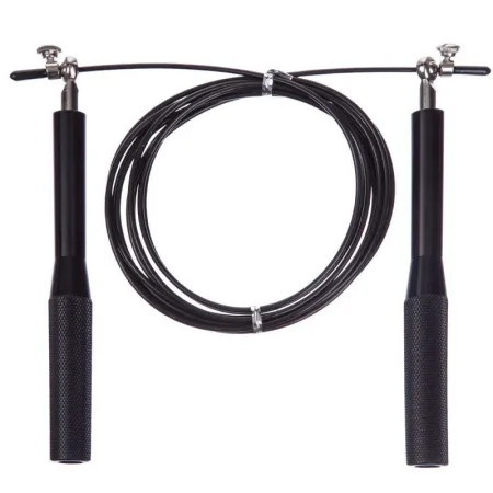 Скакалка швидкісна для кросфіту зі сталевим тросом фіолетовий - 300 см