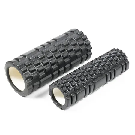 Massage Roller EasyFit Grid Roller Double 33 cm Black