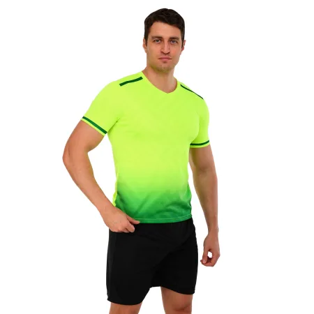 Форма футбольна комплект LIDONG Салатово-чорний 4XS-2XL XL