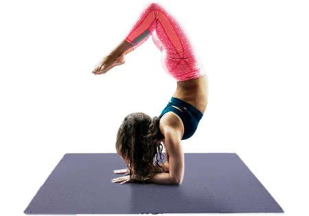 Татамі мат EasyFit 8 шт (30х30х1 см) хвіст ластівки сіній