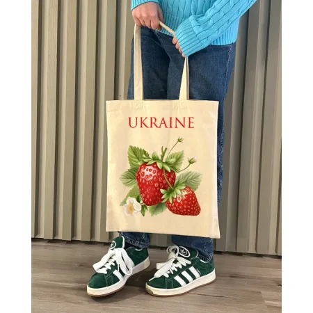 Екошопер BookOpt BK4086 полуниця. дивовижні ласощі, даровані природою бежевий універсальний