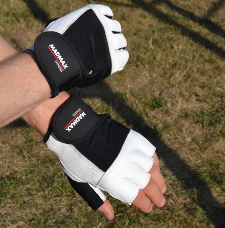 Рукавички для фітнесу MadMax MFG-444 Fitness White M